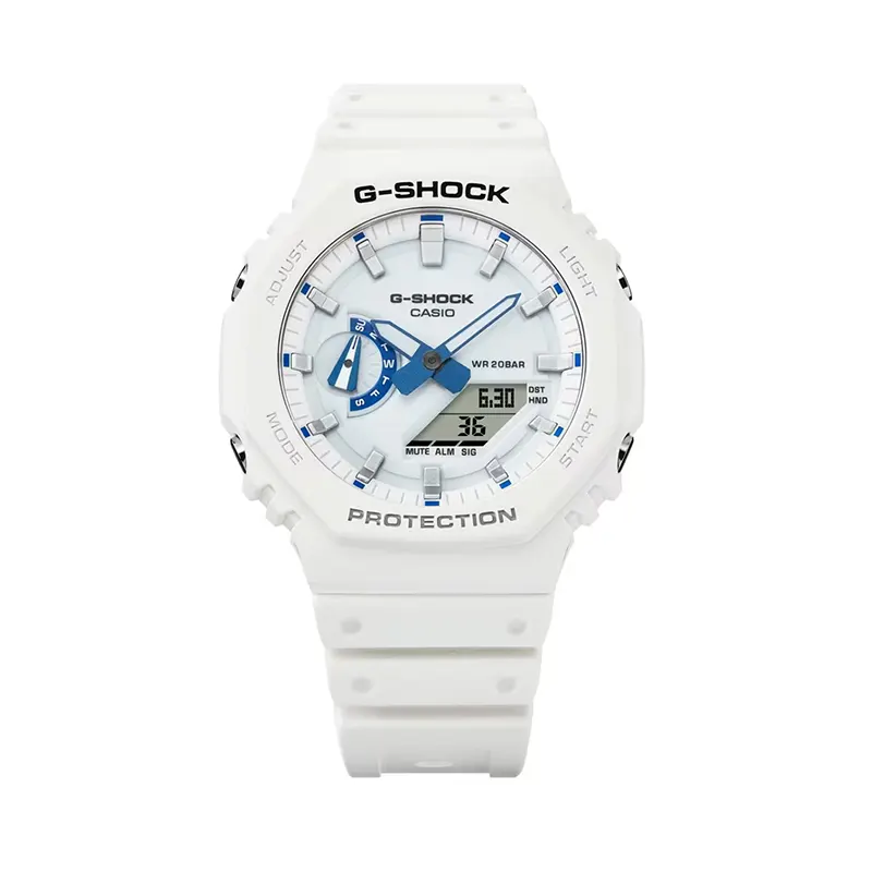 Casio G-Shock White Dial Full Luminous Men's Watch- GA-2100HDS-7A